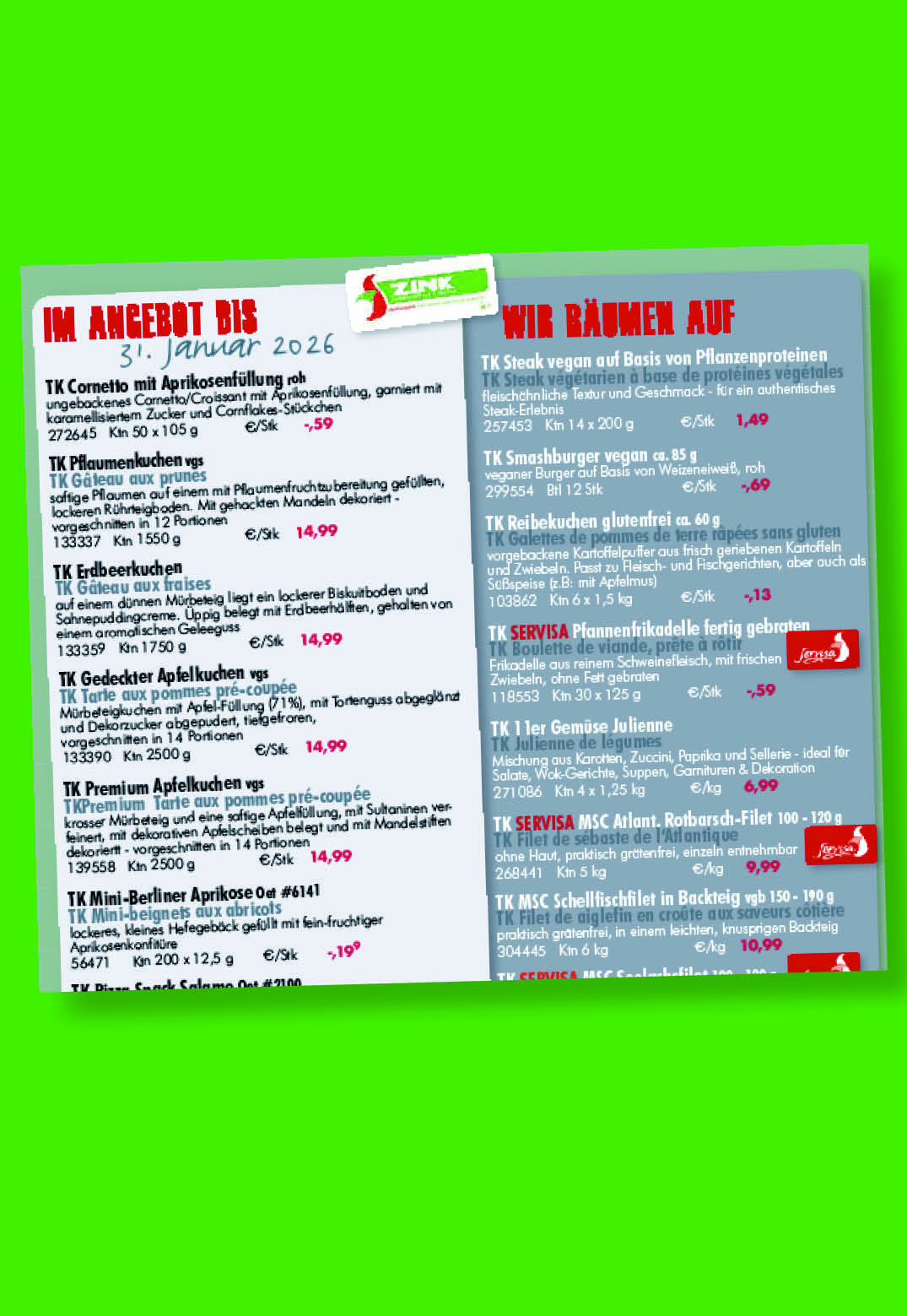 Angebot Maerz verschiedene Foodbilder