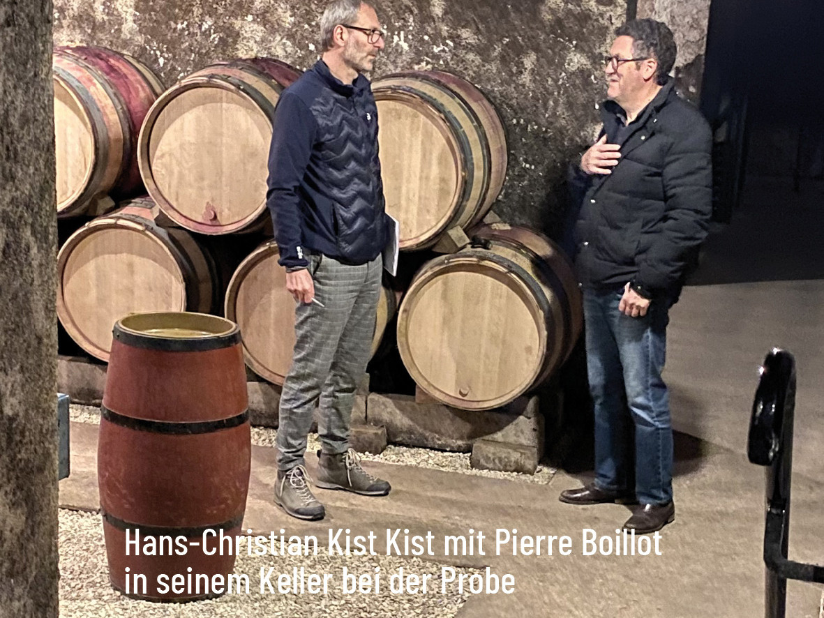 Hans-Christian Kist im Gespräch mit Winzer Pierre Boillot